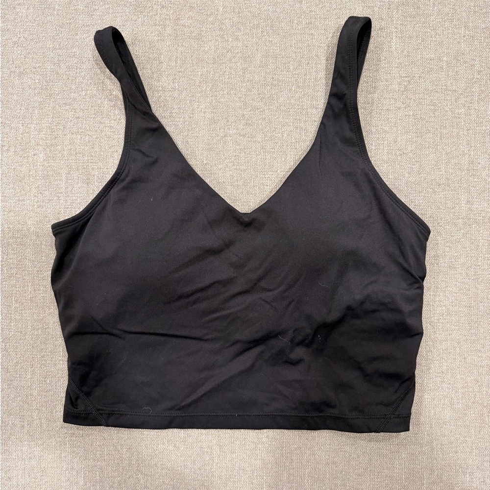Unbranded Black V‎ Neck Bralette Bra Top Size Large